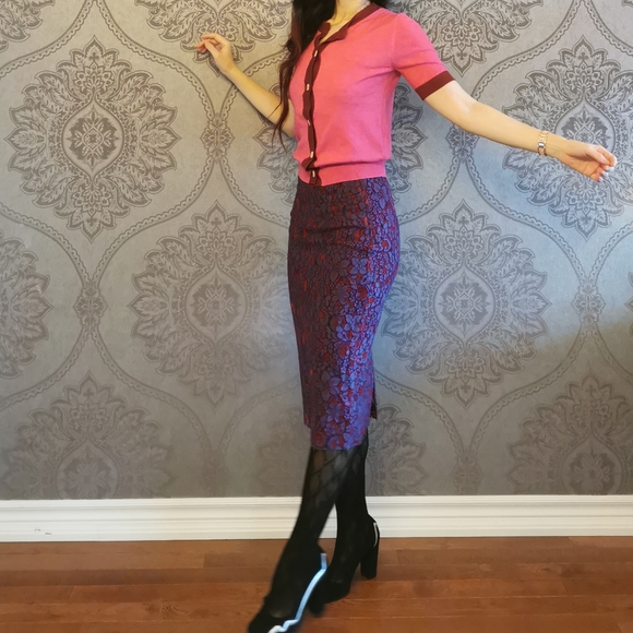 New Zara lace long pencil skirt - Picture 1 of 8